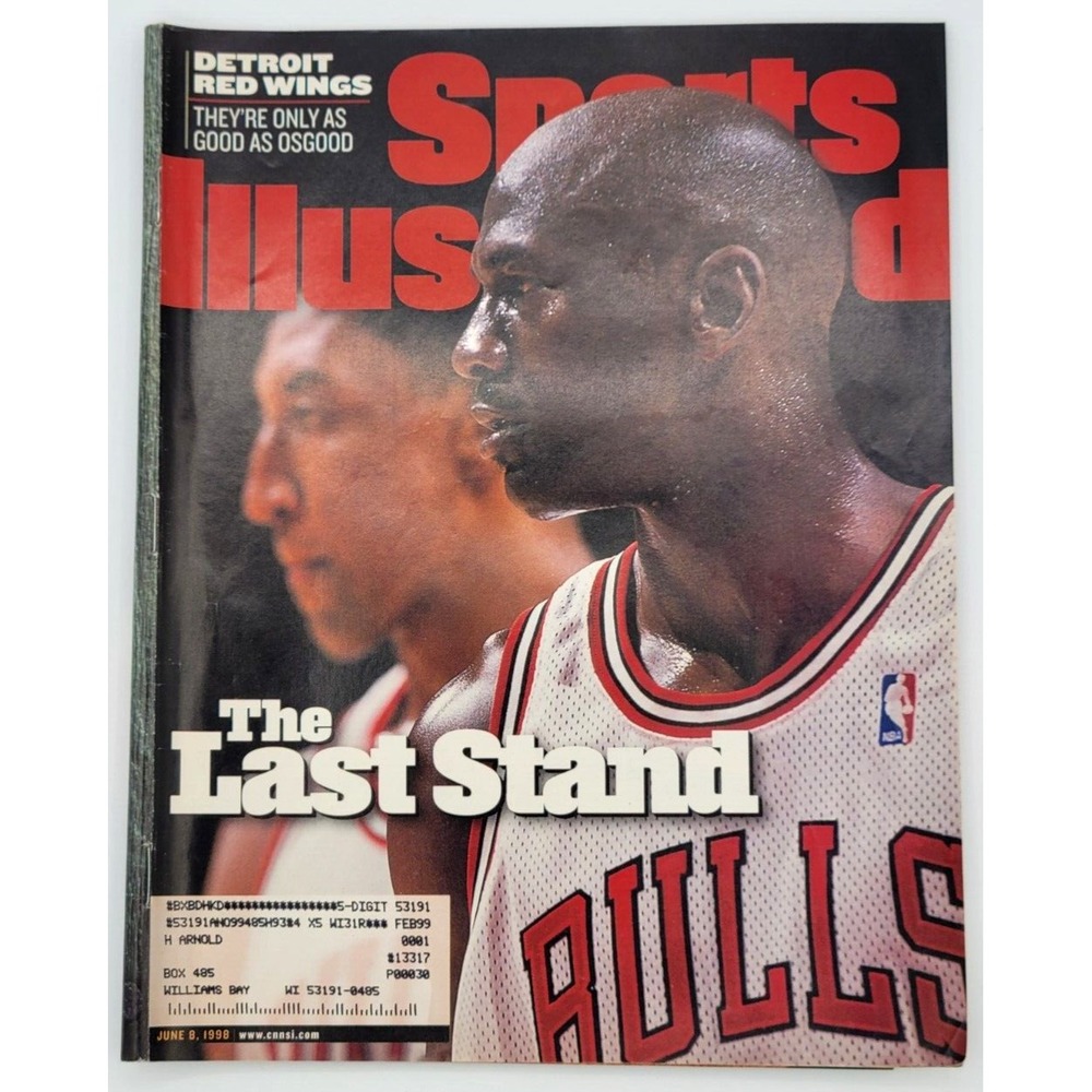 SPORTS ILLUSTRATED JUNE 8, 1998 MICHAEL JORDAN EVANDER HOLYFIELD LAST STAND